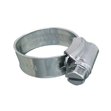 Trident Marine 316 Stainless Steel Non-Perforated Worm Gear Hose Clamp, SAE Size 8, 10-Pack