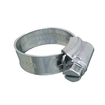Trident Marine 316 SS Non-Perforated Worm Gear Hose Clamp, SAE 16, 10-Pack