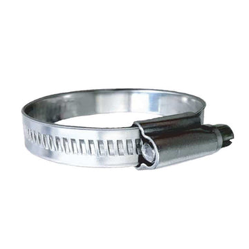 Trident Marine 316 Stainless Steel Non-Perforated Worm Gear Hose Clamp, SAE Size 20, 10-Pack