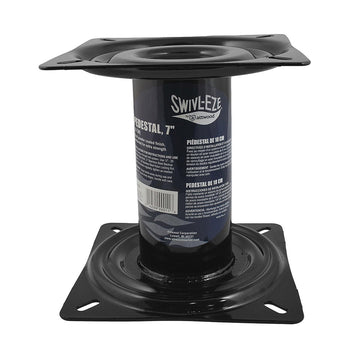 Attwood Swivl-Eze Pedestal, 7" Fixed Height, Black Powder Coated