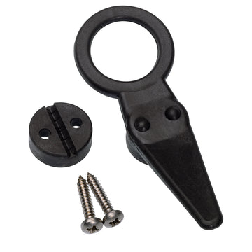 Barton Marine Shroud Cleat with Eye, Black Nylon for 8mm Wire