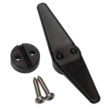 Barton Marine Shroud Plain Cleat, Black Nylon, 8mm Max Wire