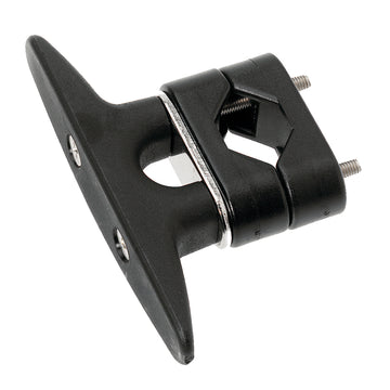 Barton Marine Stanchion Cleat, 1" Tube Fit, Black Nylon